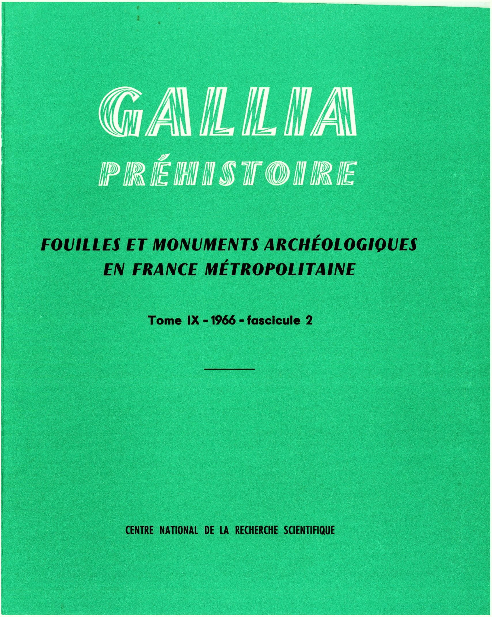 Publication d'une Habitation magdalenienne
					de Pincevent, Seine-et-Marne
